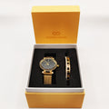 Coffret Montre Giorgio & Dario 6135 avec Bracelet Rigide Romain Cristaux