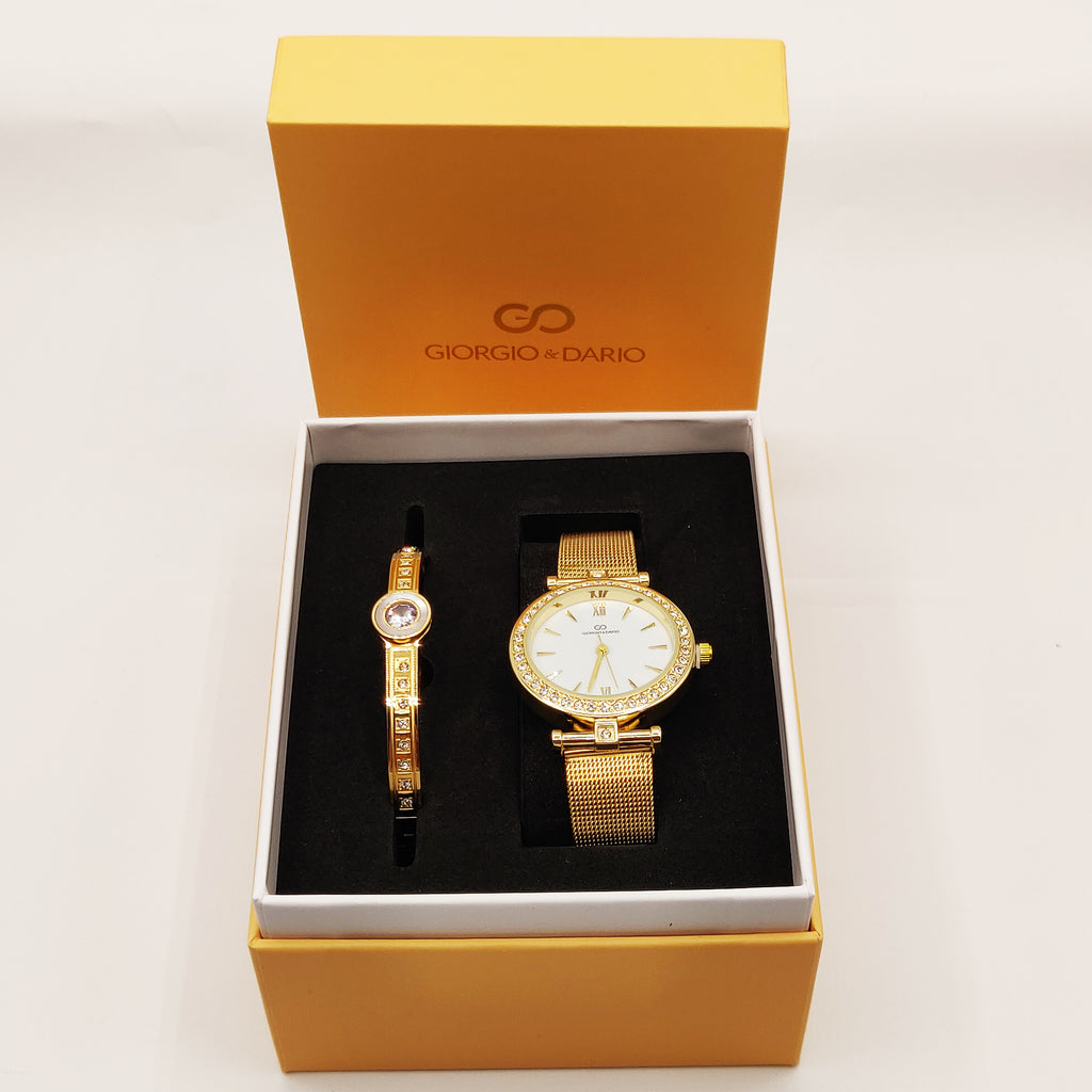 Coffret Giorgio & Dario 6306 avec  Bracelet Rigide Multi Cristaux