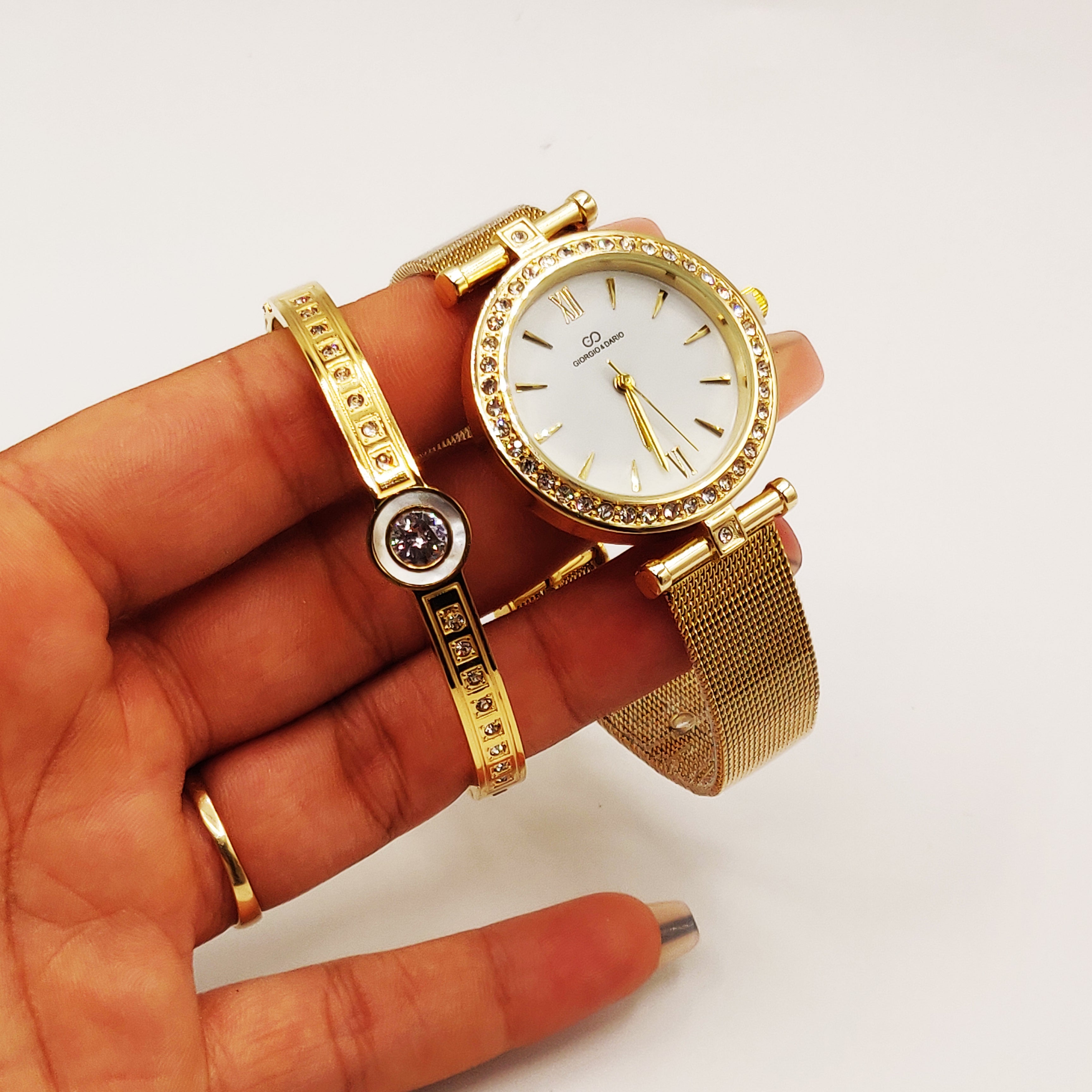 Coffret Giorgio & Dario 6306 avec  Bracelet Rigide Multi Cristaux