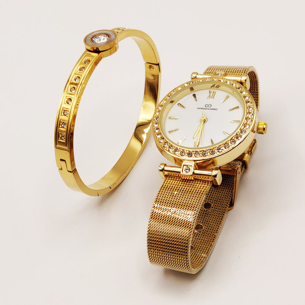 Coffret Giorgio & Dario 6306 avec  Bracelet Rigide Multi Cristaux