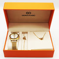 Coffret Giorgio & Dario EU6408 Fond Blanc avec Collier et Bracelet Double V