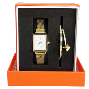 Coffret Montre Giorgio & Dario 6080 avec Bracelet Papillon Cristaux