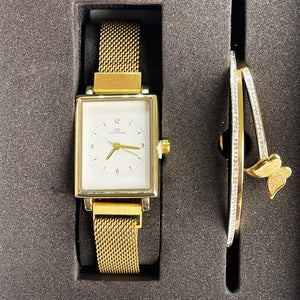 Coffret Montre Giorgio & Dario 6080 avec Bracelet Papillon Cristaux