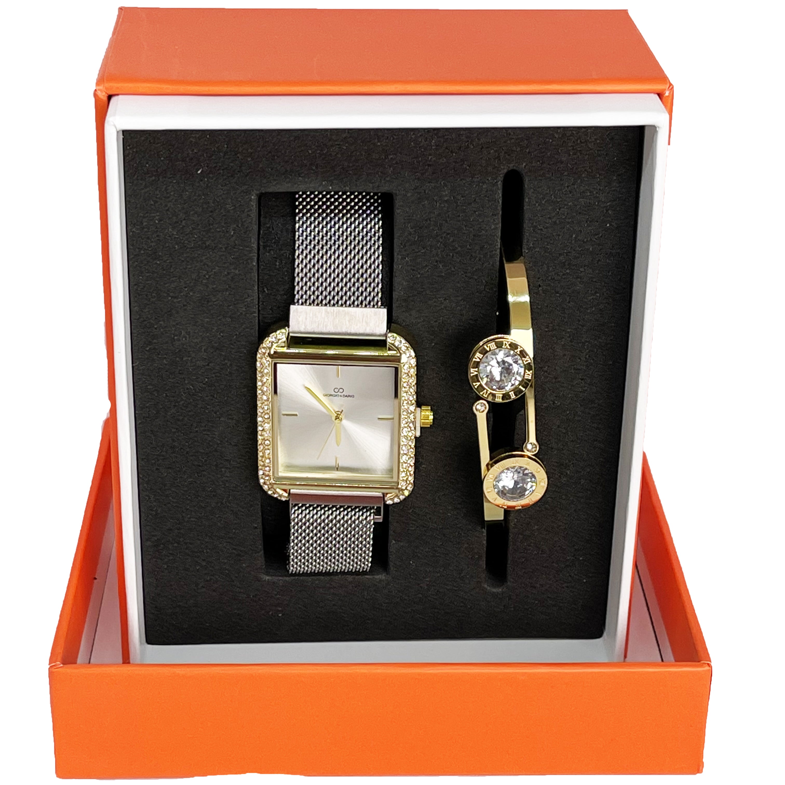 Coffret Montre Giorgio & Dario GDM19915 avec Bracelet Romain 2 Têtes