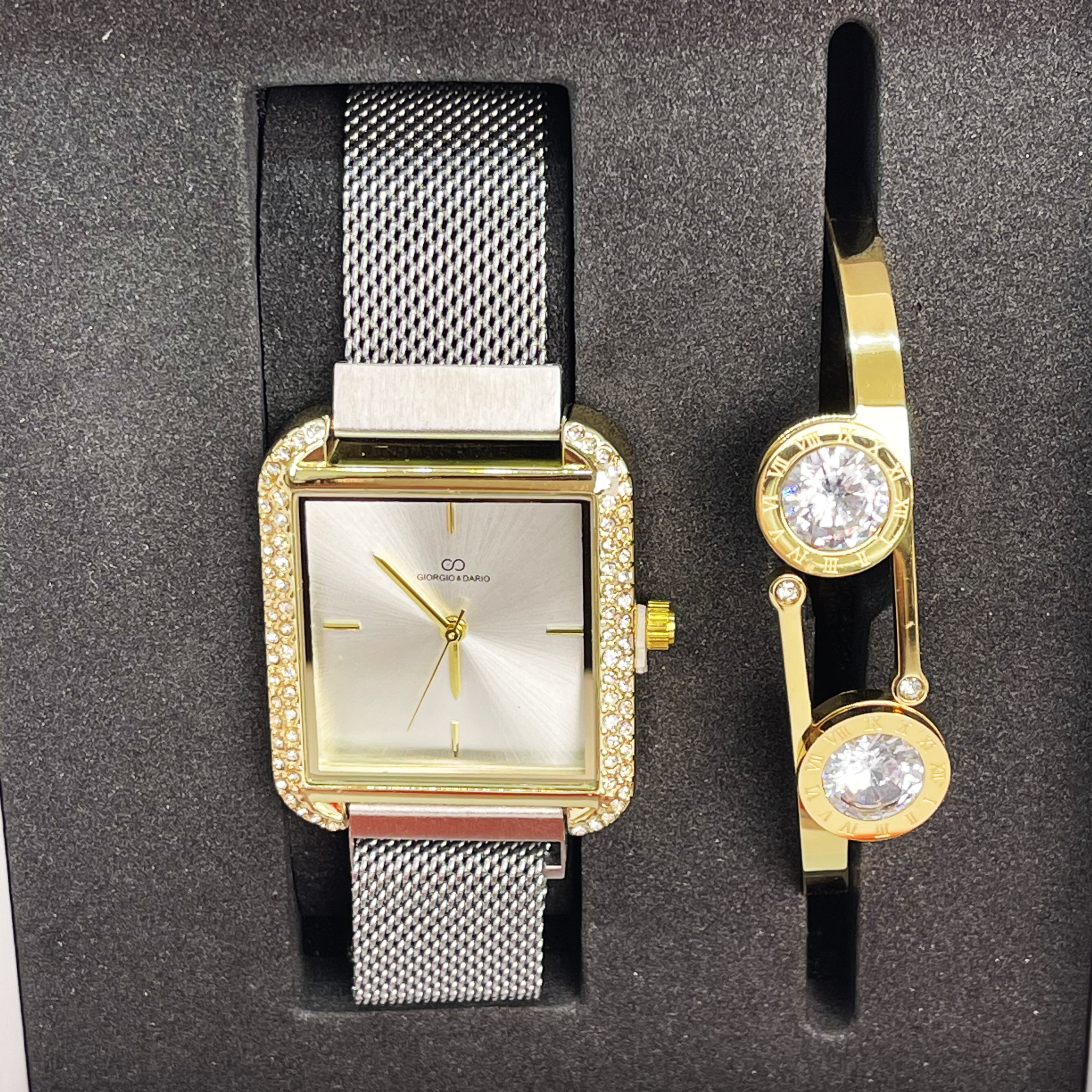 Coffret Montre Giorgio & Dario GDM19915 avec Bracelet Romain 2 Têtes