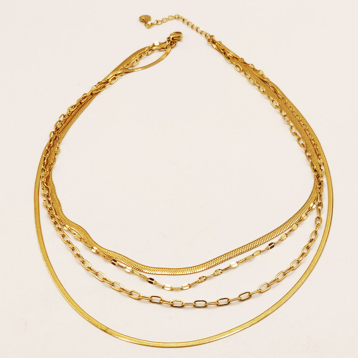 Collier 4 Mailles et Chaînes Luxe
