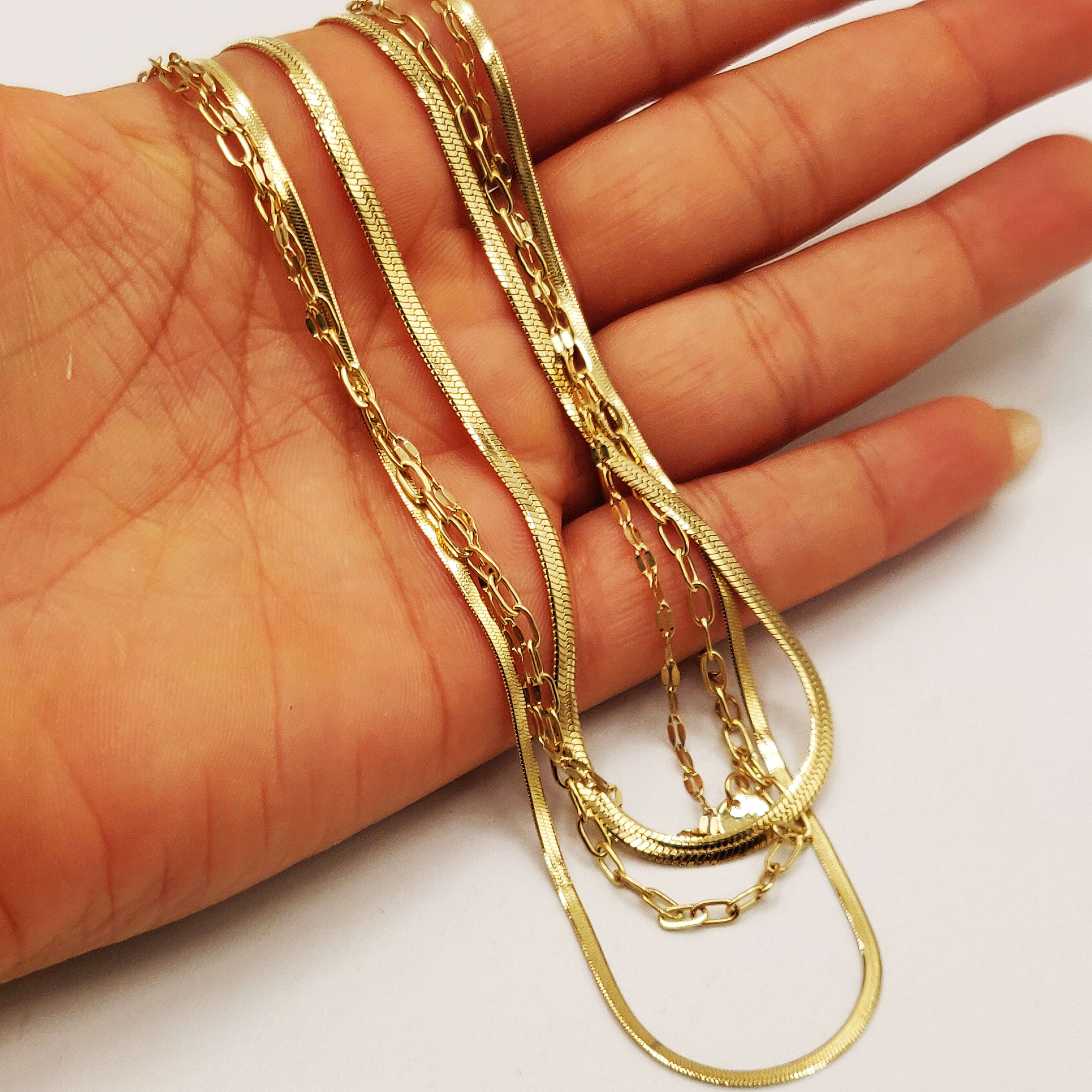 Collier 4 Mailles et Chaînes Luxe