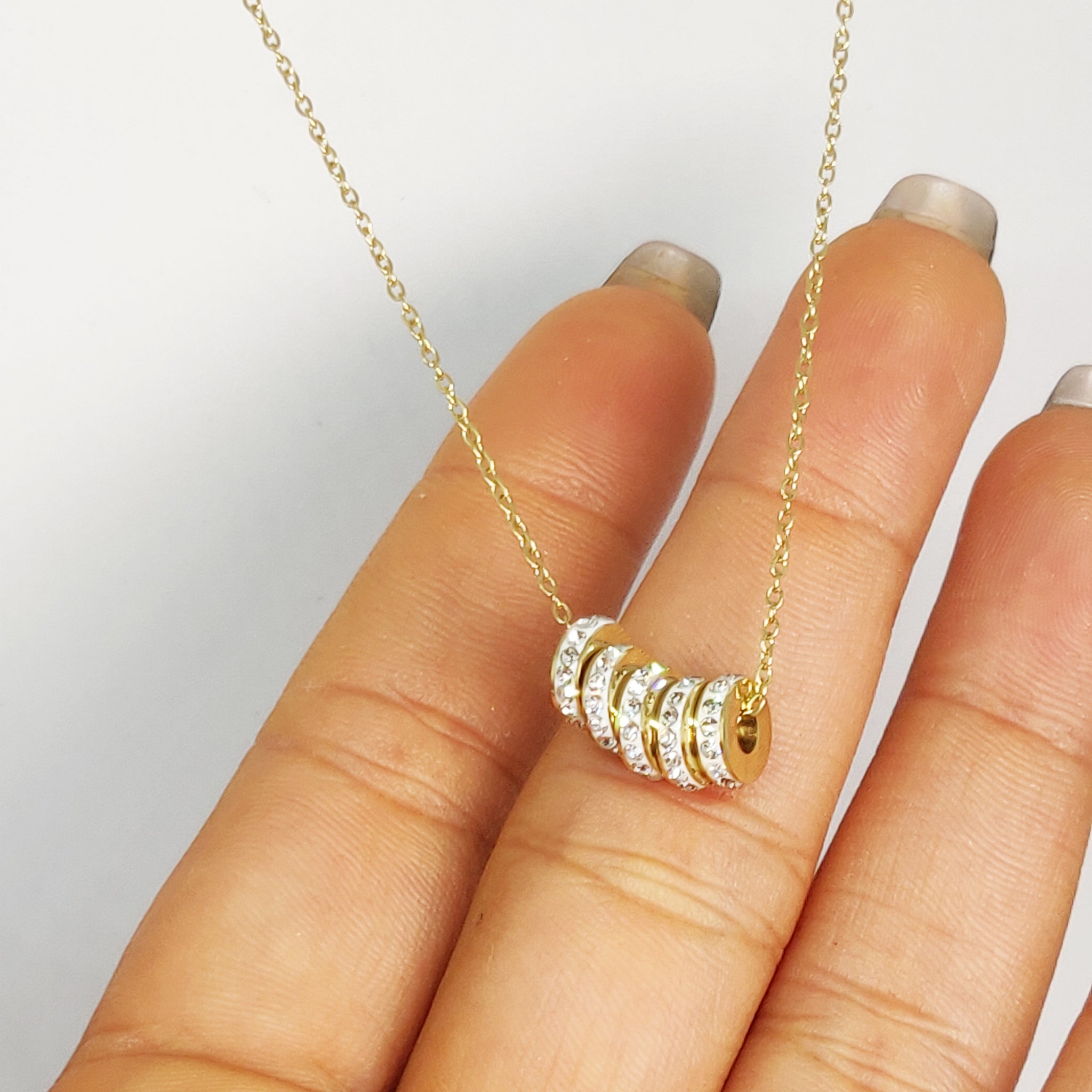 Collier 5 Cercles Cristaux