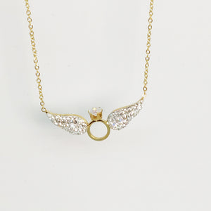 Collier Ange Cristaux Luxe