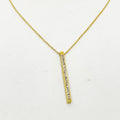 Collier Barre Cristaux