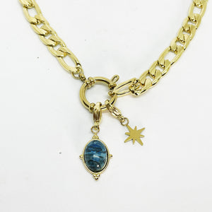 Collier Berbère Pierre Bleue