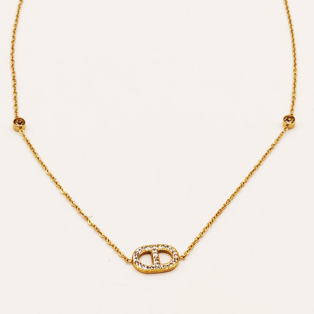 Collier ᗡD Luxe Cristaux Simple