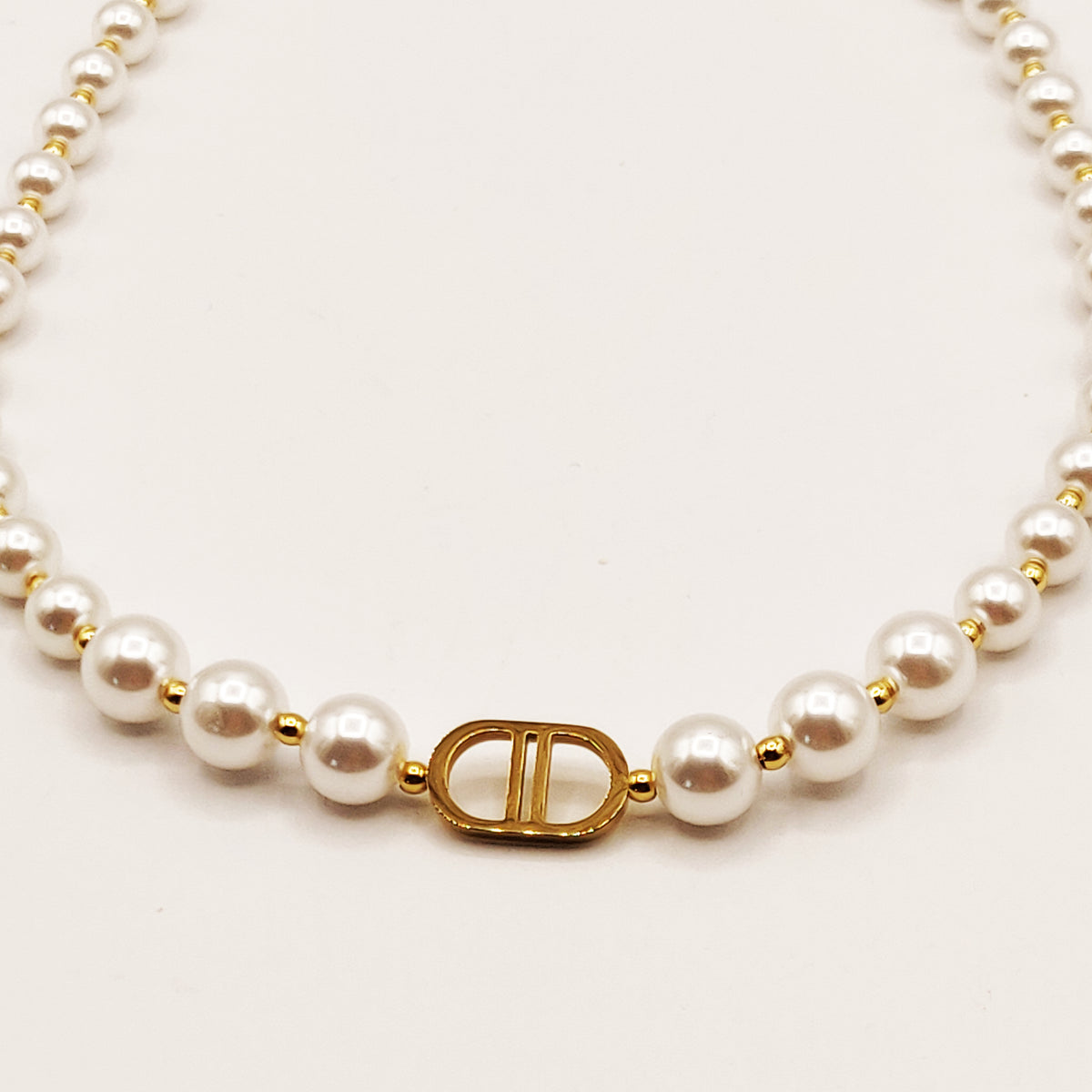 Collier ᗡD Luxe Multi Perles d'imitation Blanches