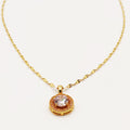 Collier Cercle Cristaux et Diamant