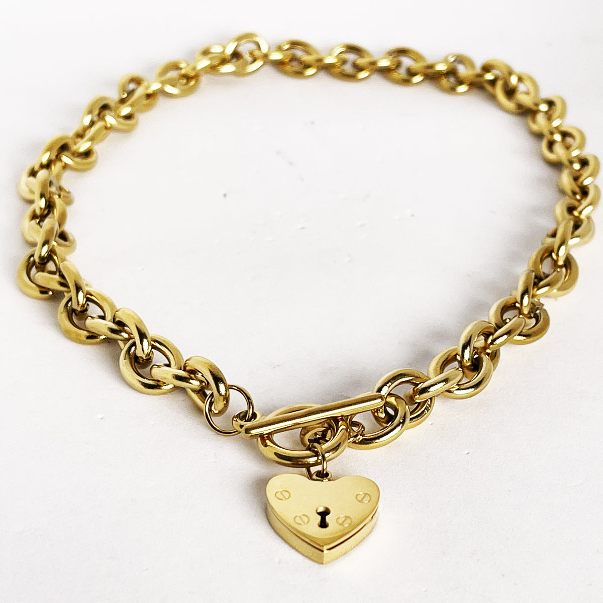 Collier Chaîne Cadenas Coeur Prestige Vis