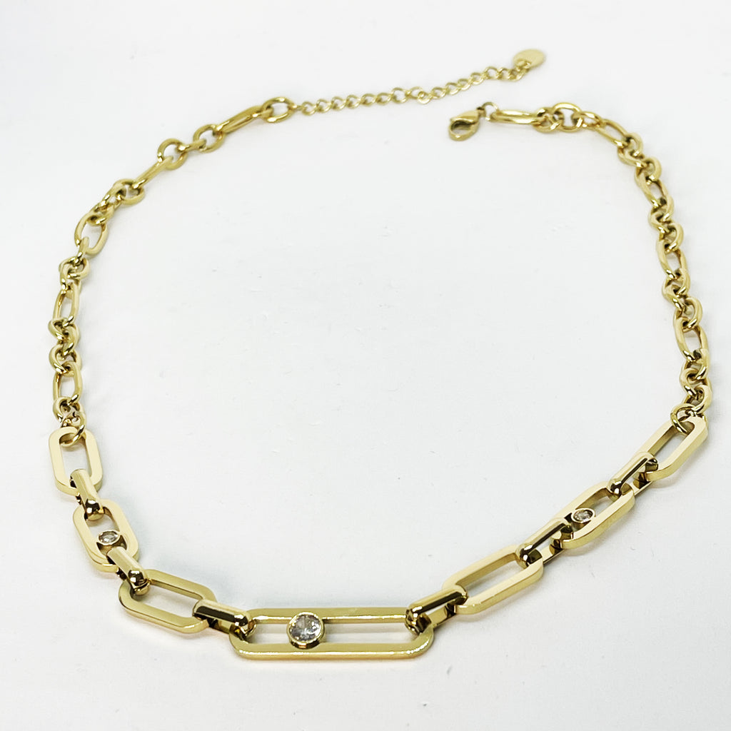 Collier Chaîne Cristaux