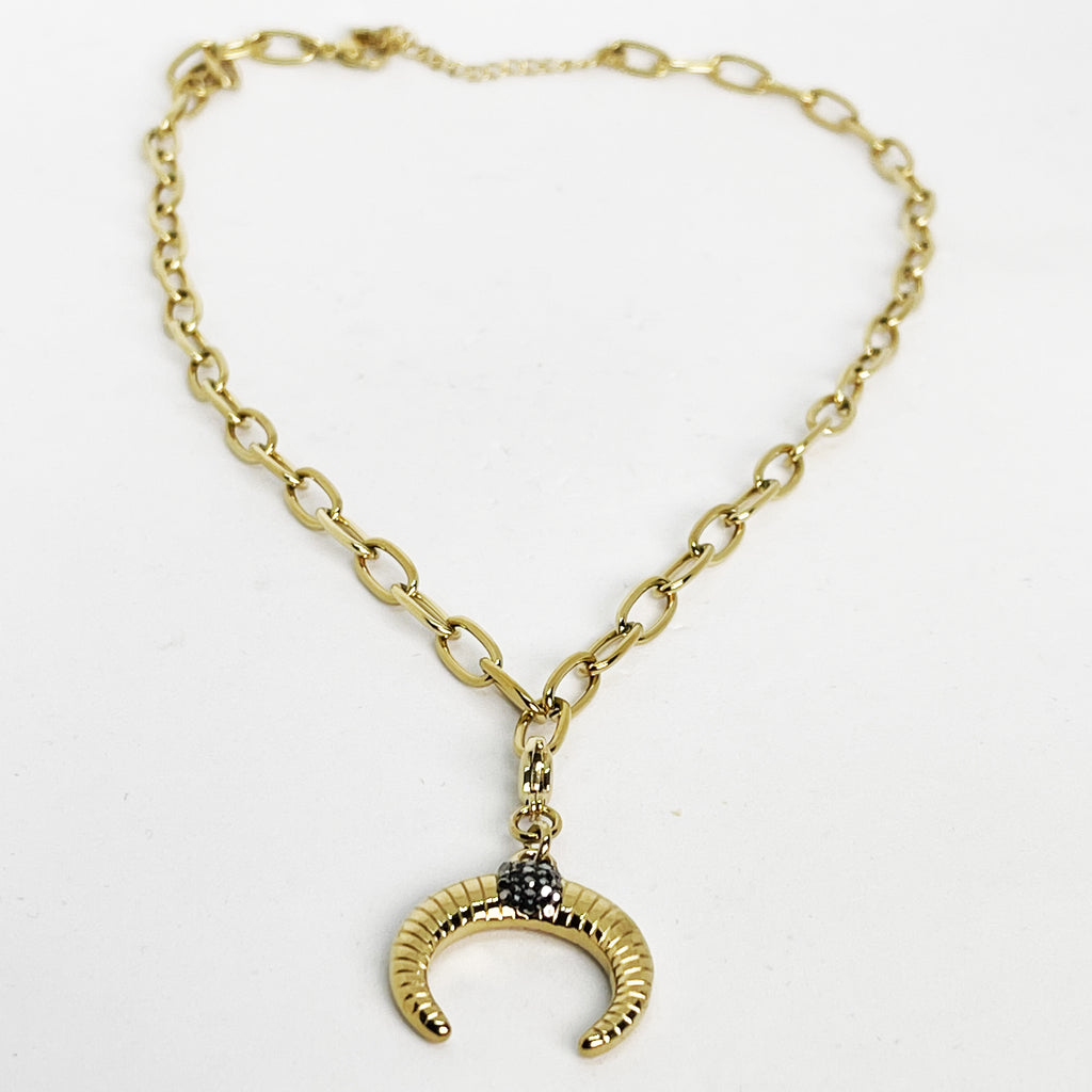 Collier Chaîne Croissant de Lune