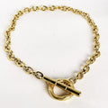 Collier Chaîne Grand Cercle et Barre