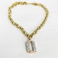 Collier Chaîne Lame De Rasoir Luxe