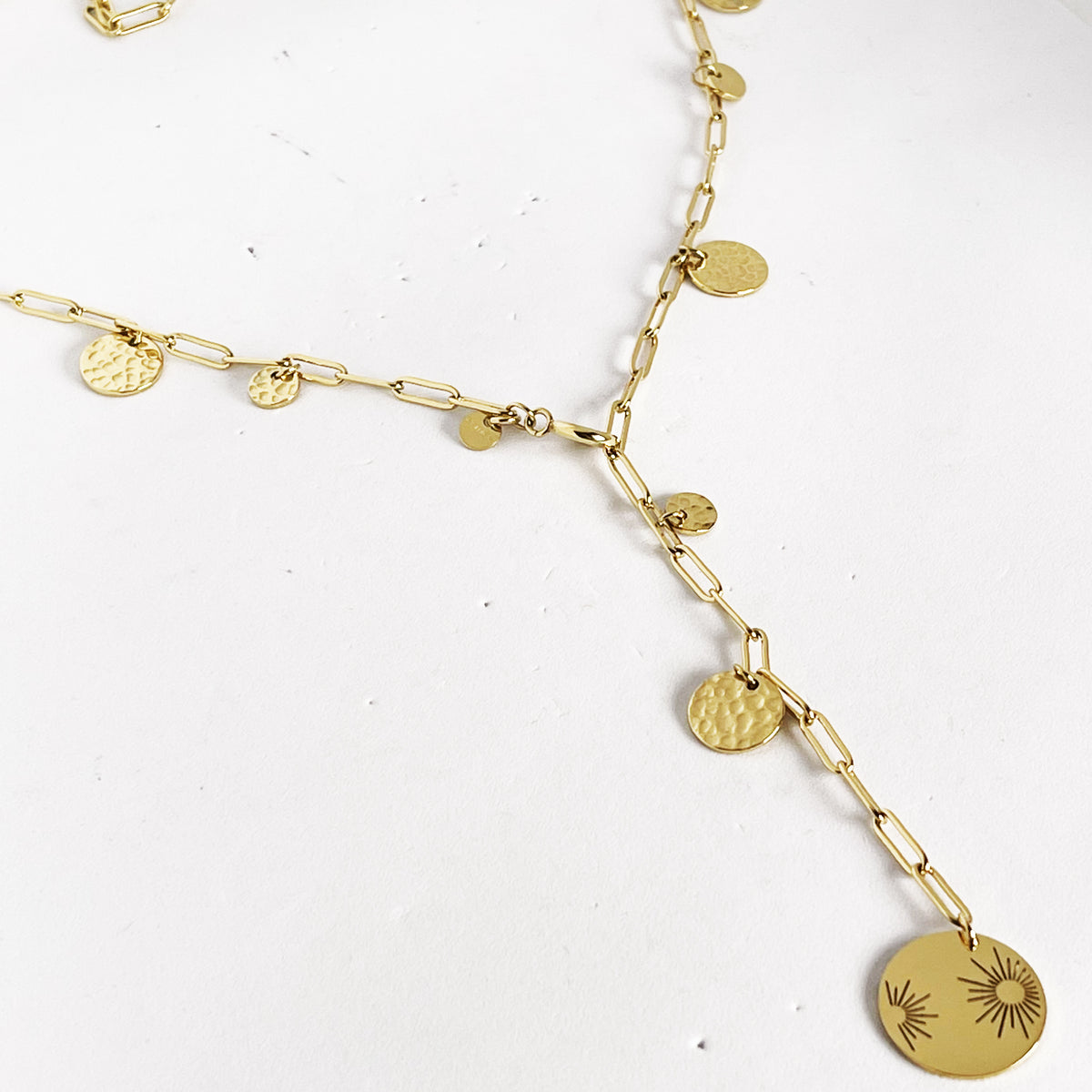 Collier Chaîne Multi Cercles Soleils