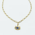 Collier Chaîne Oeil Pics Cristaux