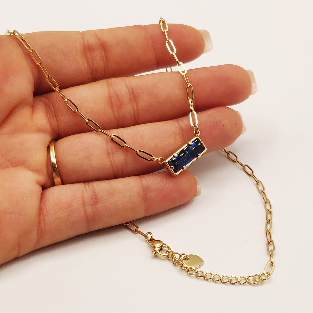 Collier Chaîne Saphir Luxe