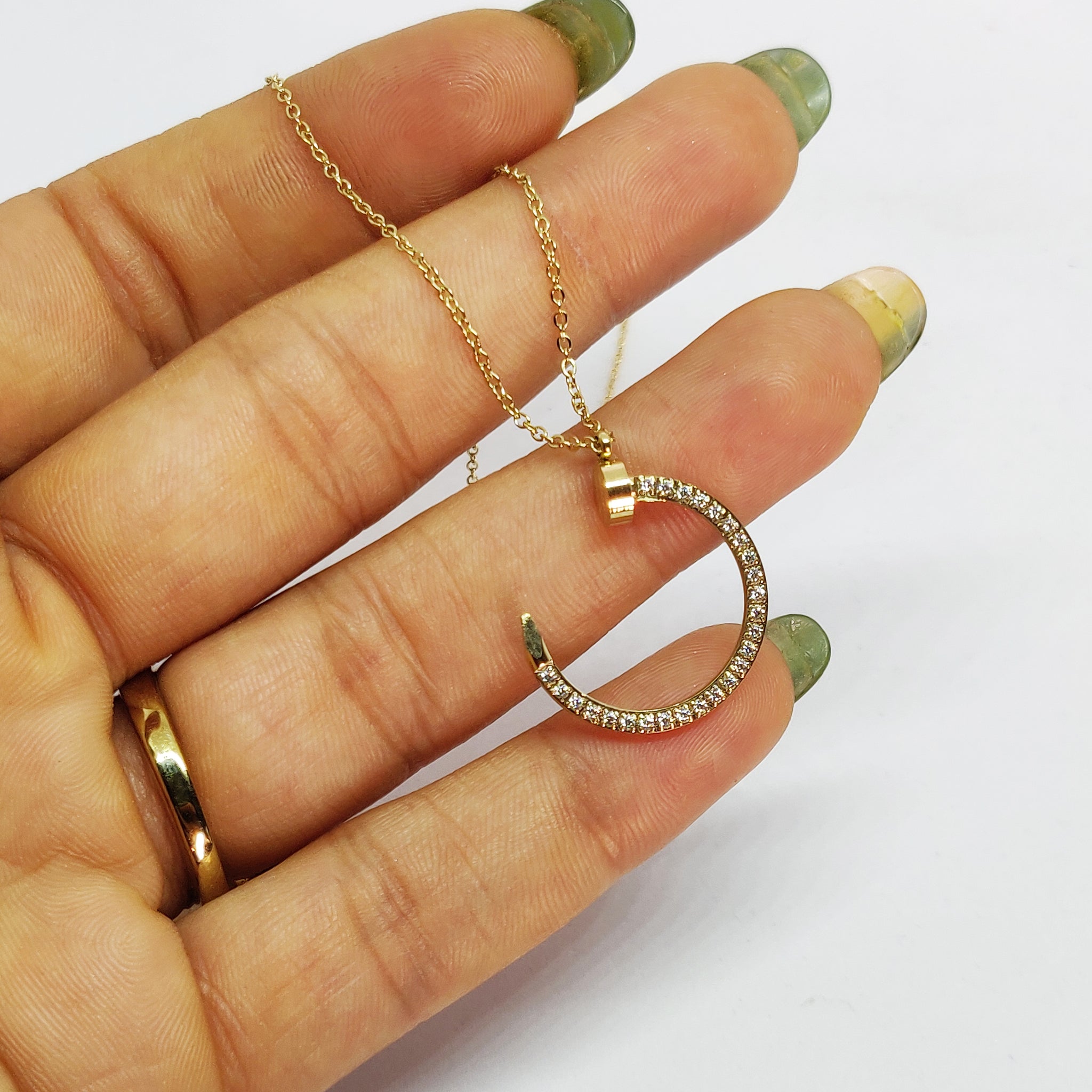 Collier Luxe Clou Cristaux