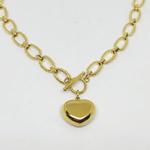 Collier Coeur Bombé