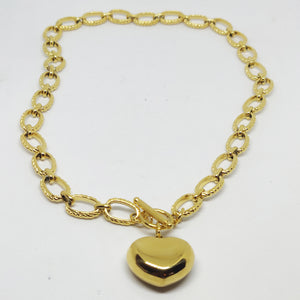 Collier Coeur Bombé