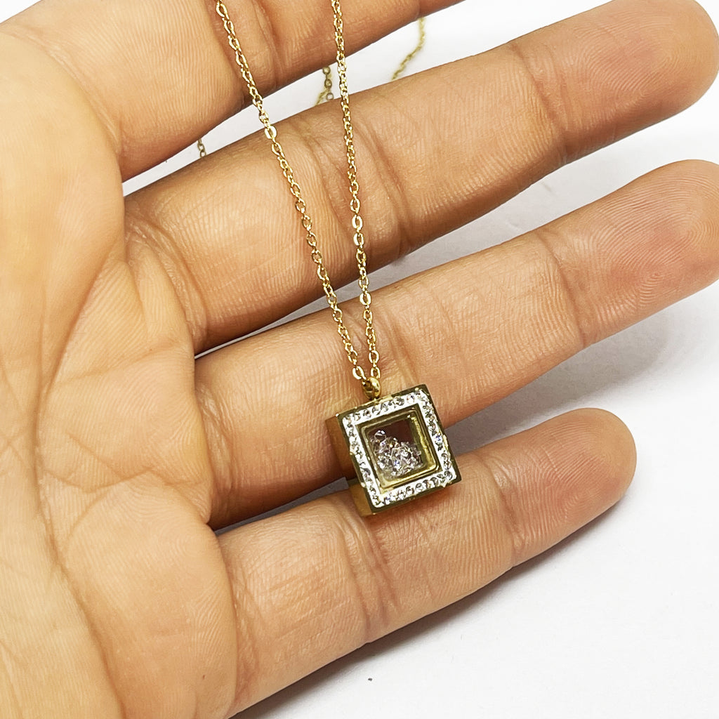 Collier Coffre à Cristaux