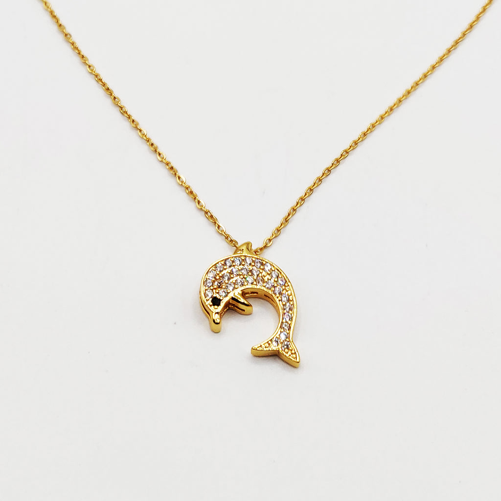 Collier Dauphin Cristaux Luxe