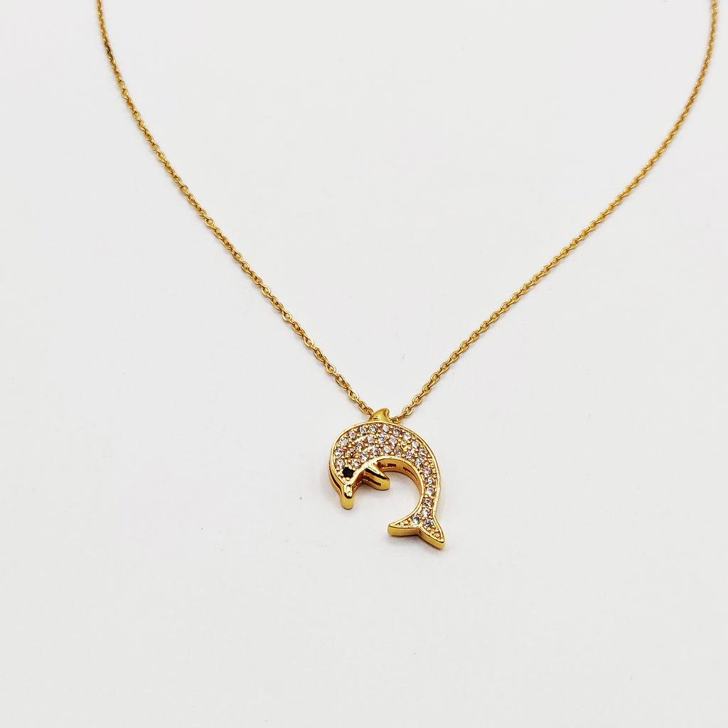 Collier Dauphin Cristaux Luxe
