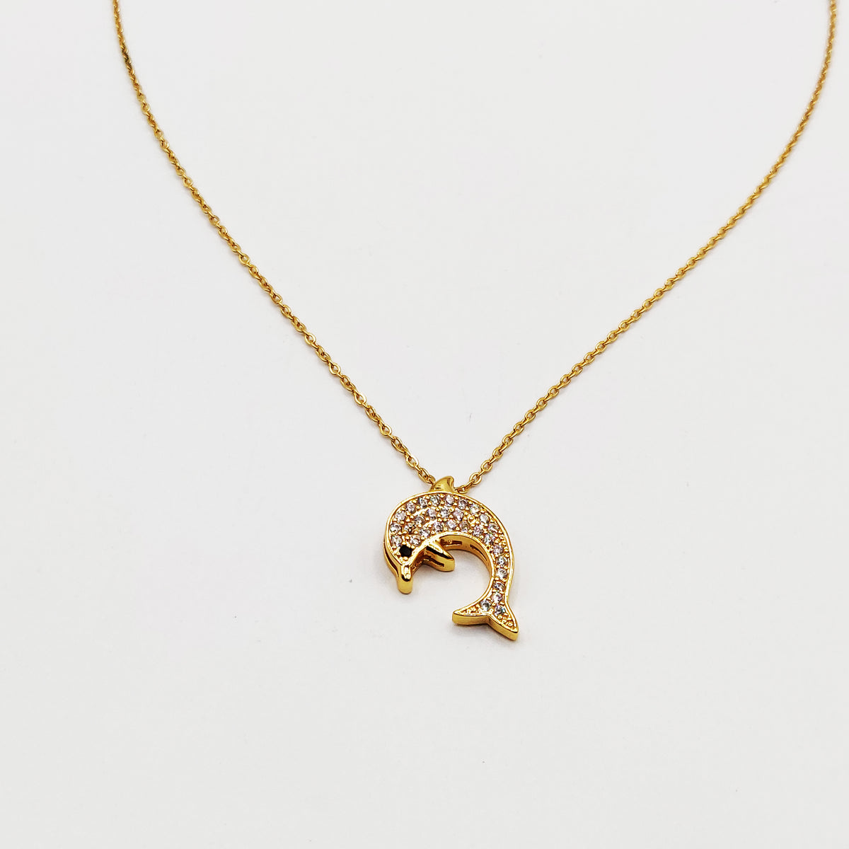 Collier Dauphin Cristaux Luxe