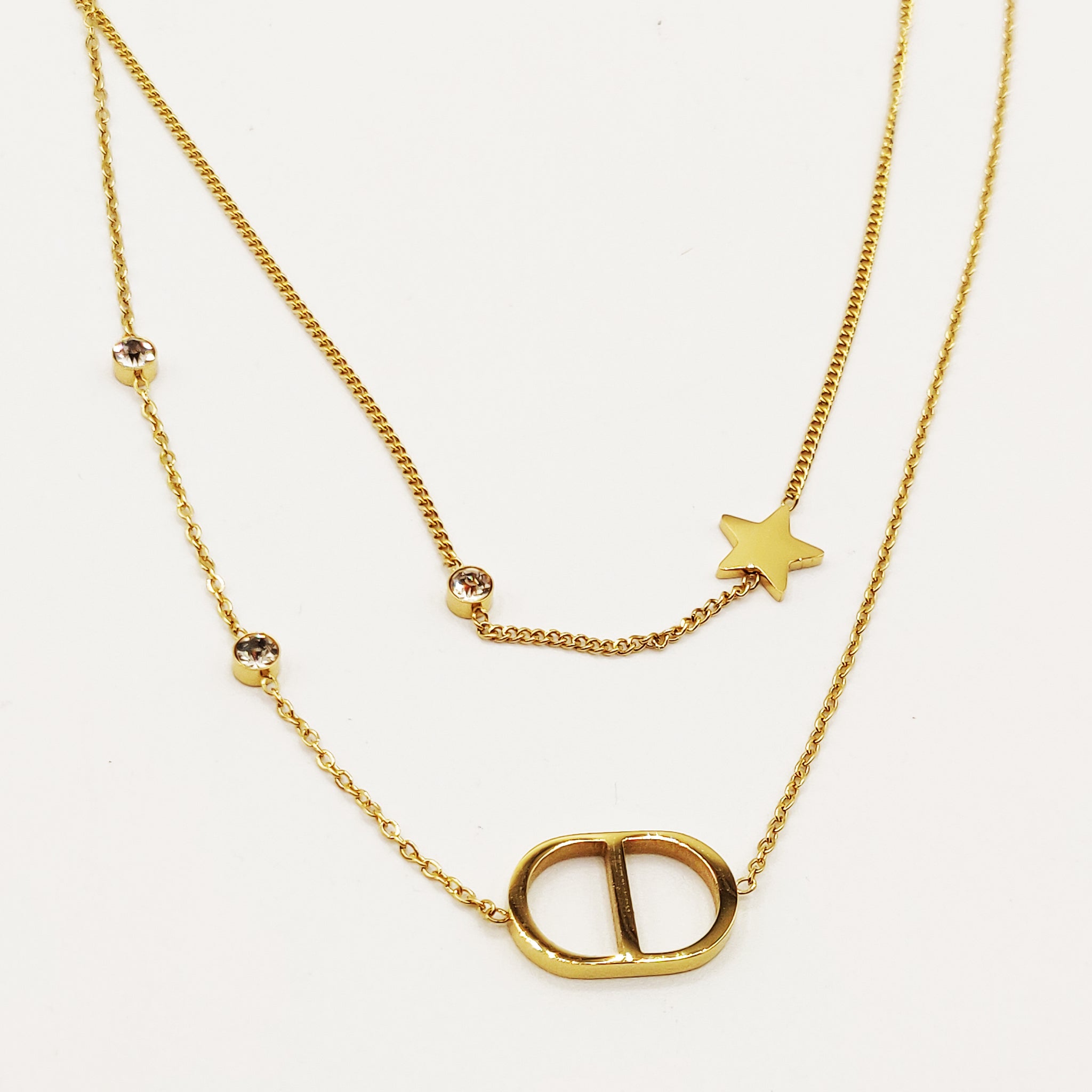 Collier Double CD Luxe et Étoile – Hanan Channel