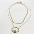 Collier Double Cercle Oeil