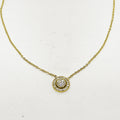 Collier Double Cercles Cristaux