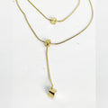 Collier Double Cube Doré
