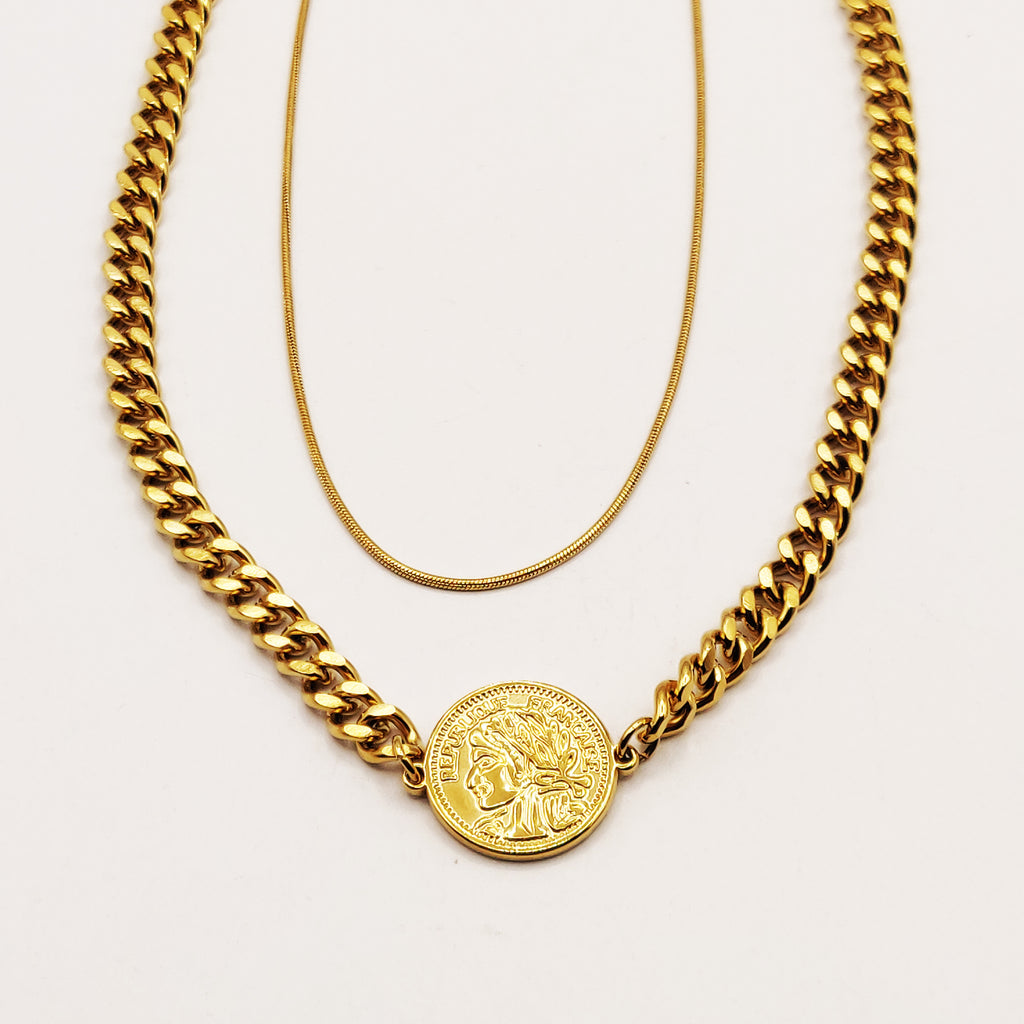Collier Double Louise Franc Luxe