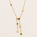 Collier Double Pendentifs Multi Cercles Romains Luxe