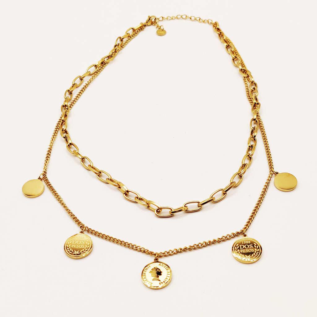 Collier Chaîne Double Louise Luxe