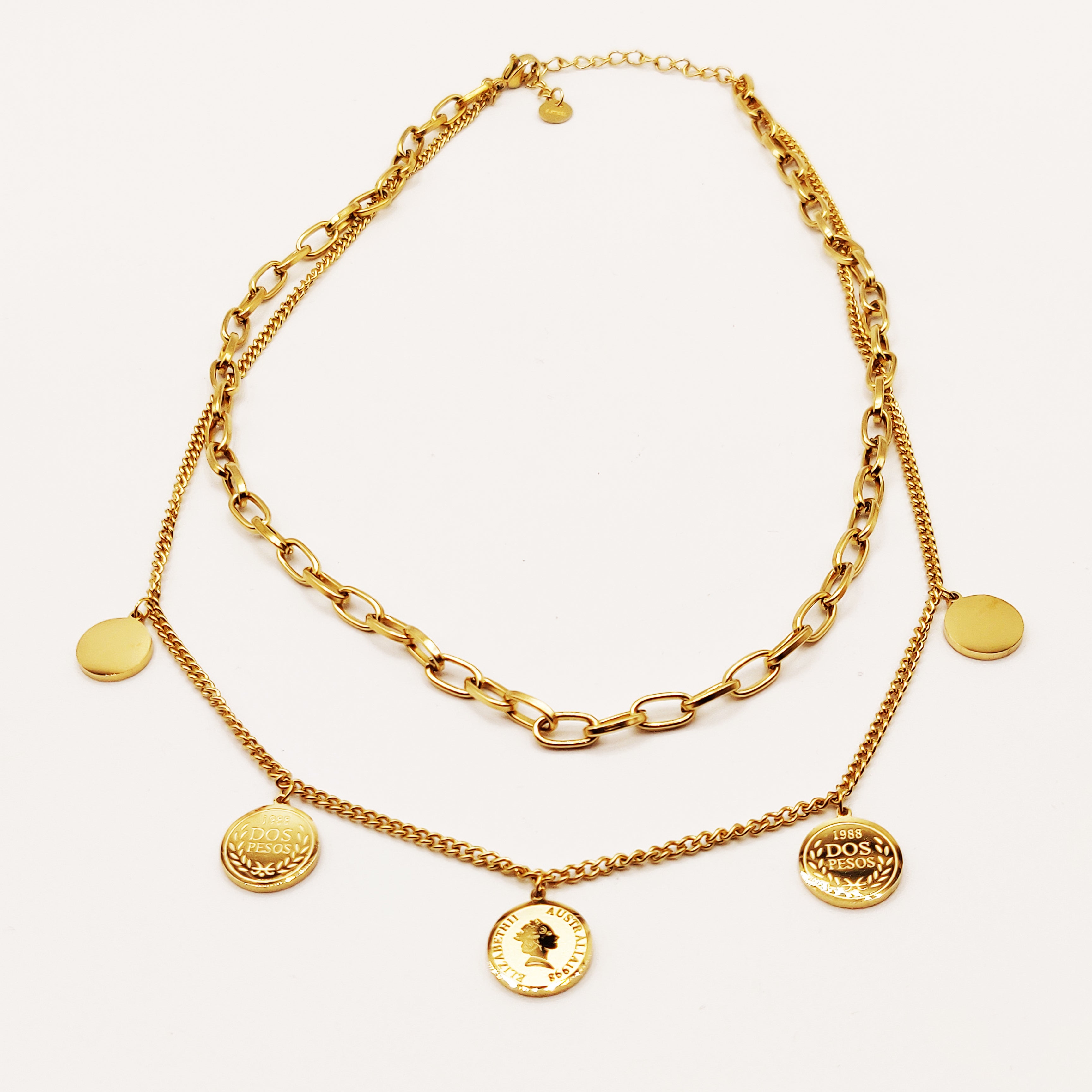 Collier Chaîne Double Louise Luxe