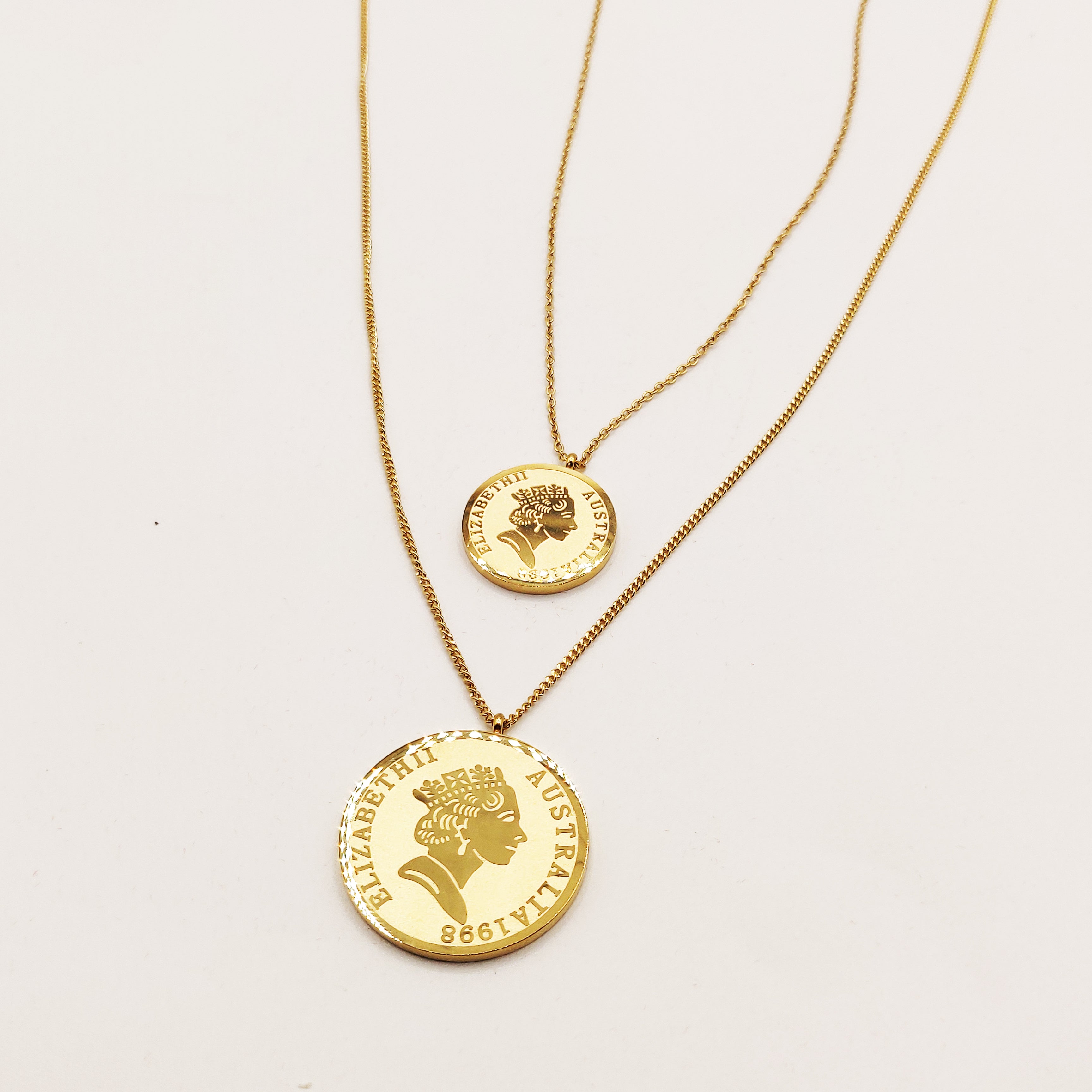 Collier Double Pièces Elizabeth II