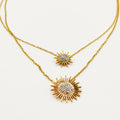 Collier Double Soleils Cristaux