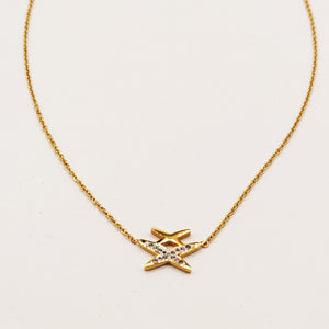Collier Double X Luxe