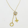 Collier Étoile, Trèfle et Coeur Luxe
