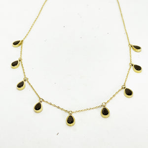 Collier Gouttes Bleues Nuit