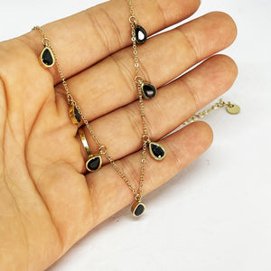 Collier Gouttes Bleues Nuit