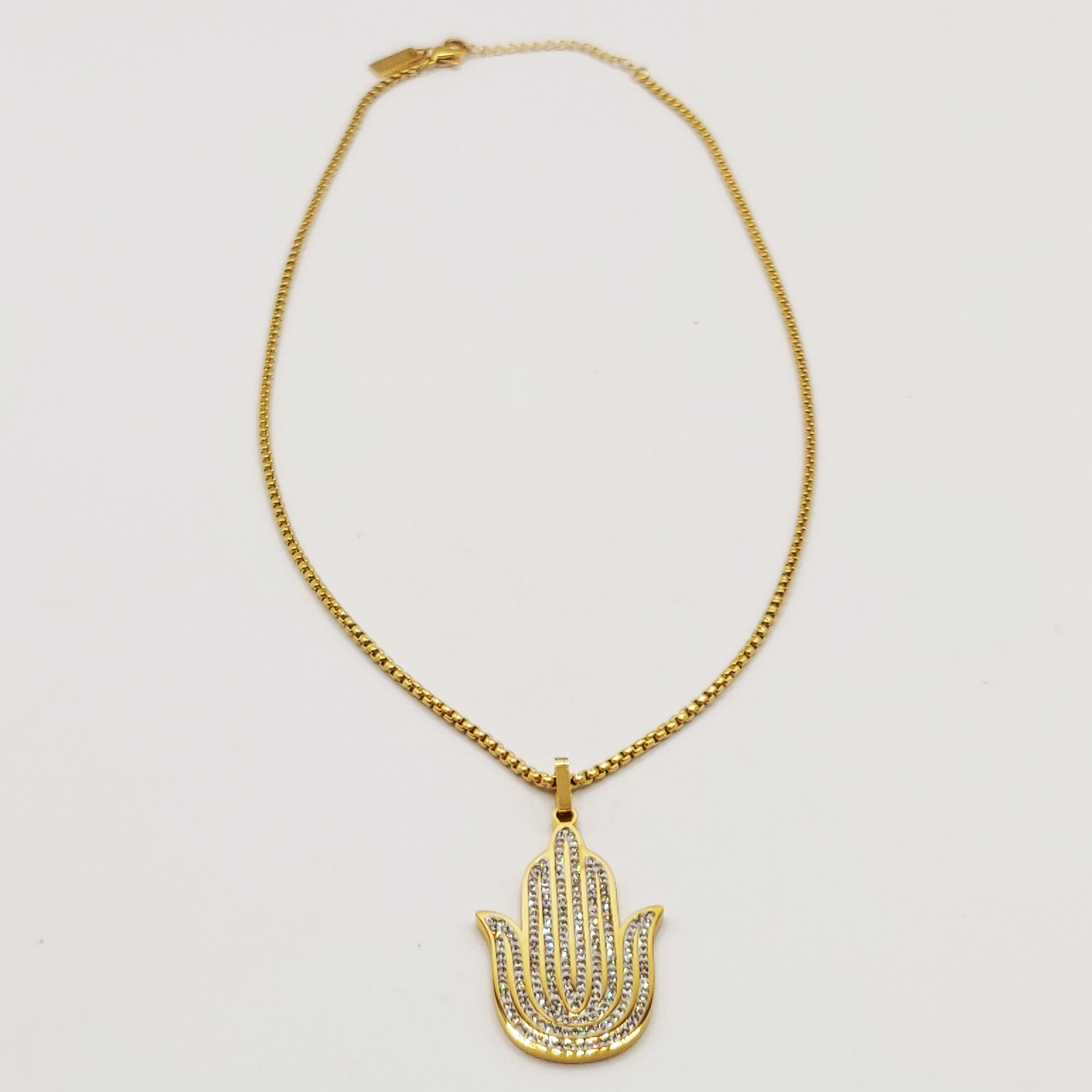 Collier Grande Main de Fatma Fleur Luxe