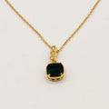 Collier Gros Émeraude Luxe
