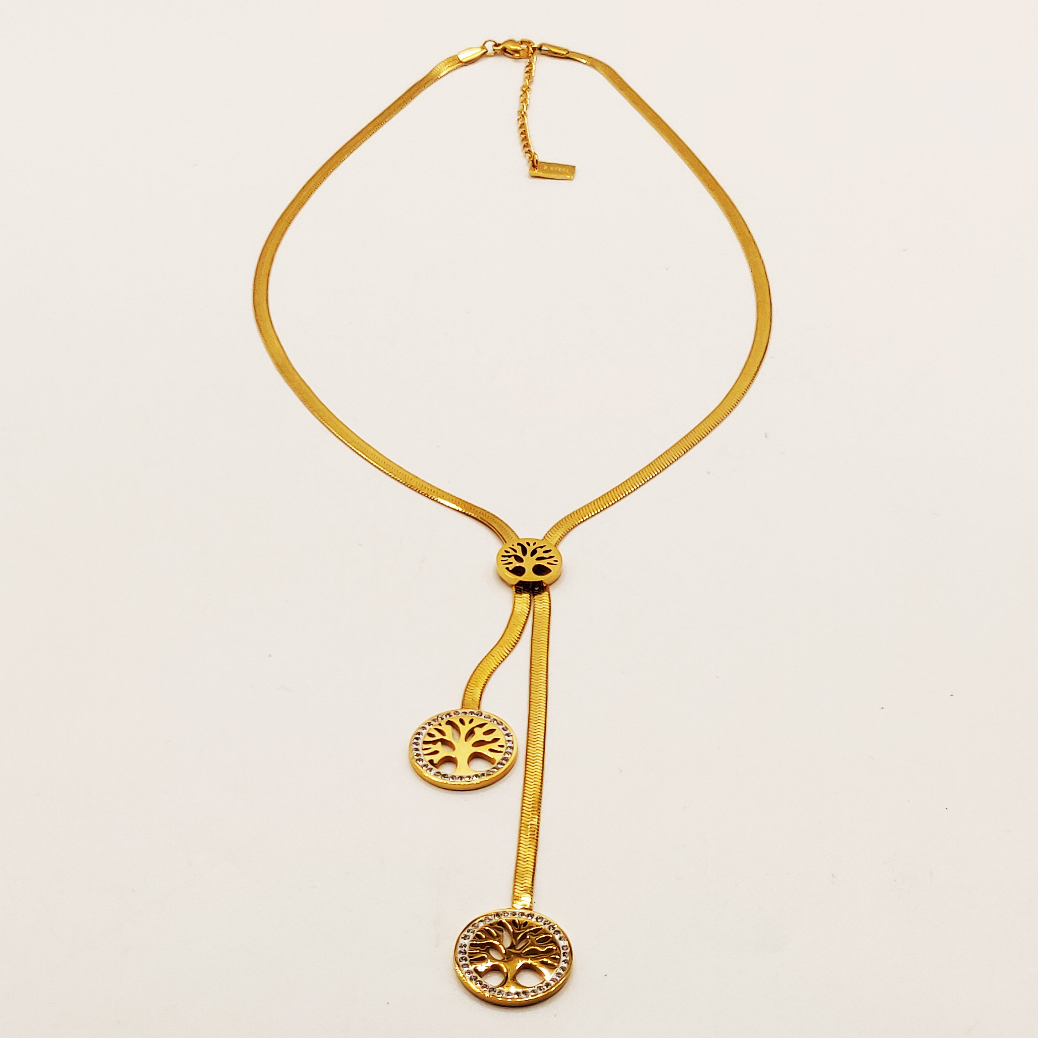 Collier Maille Double Pendentifs Eden Luxe